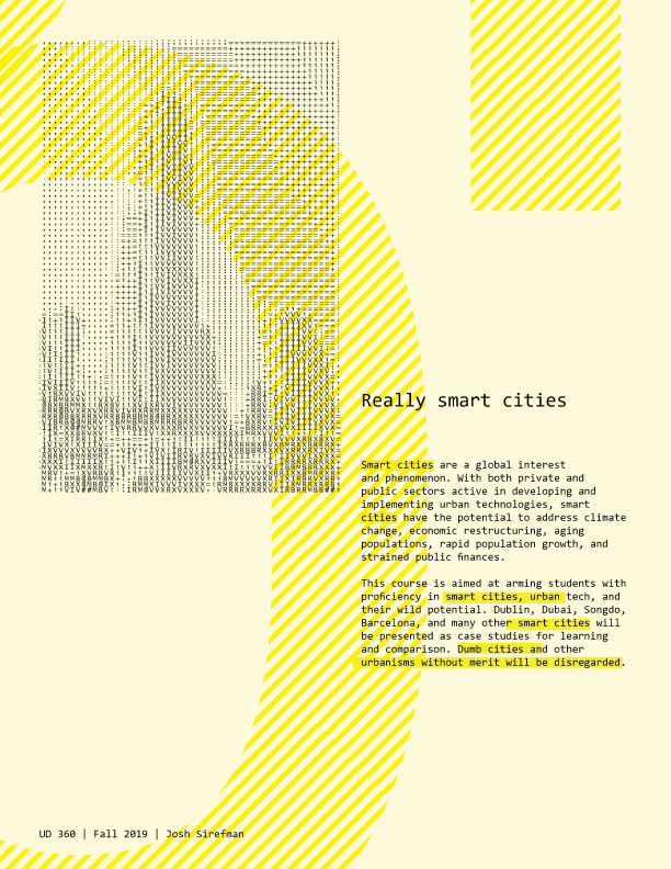 Syllabus for Really Smart Cities