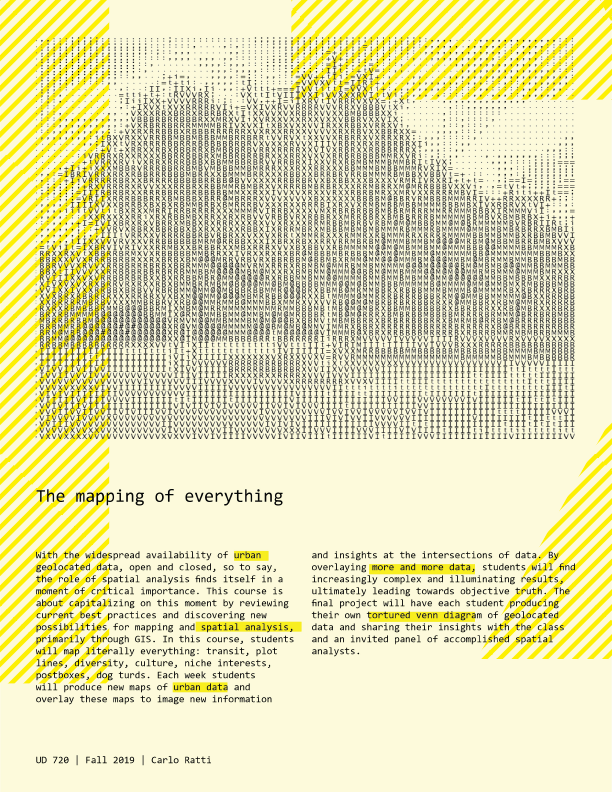 Syllabus for The Mapping of Everything