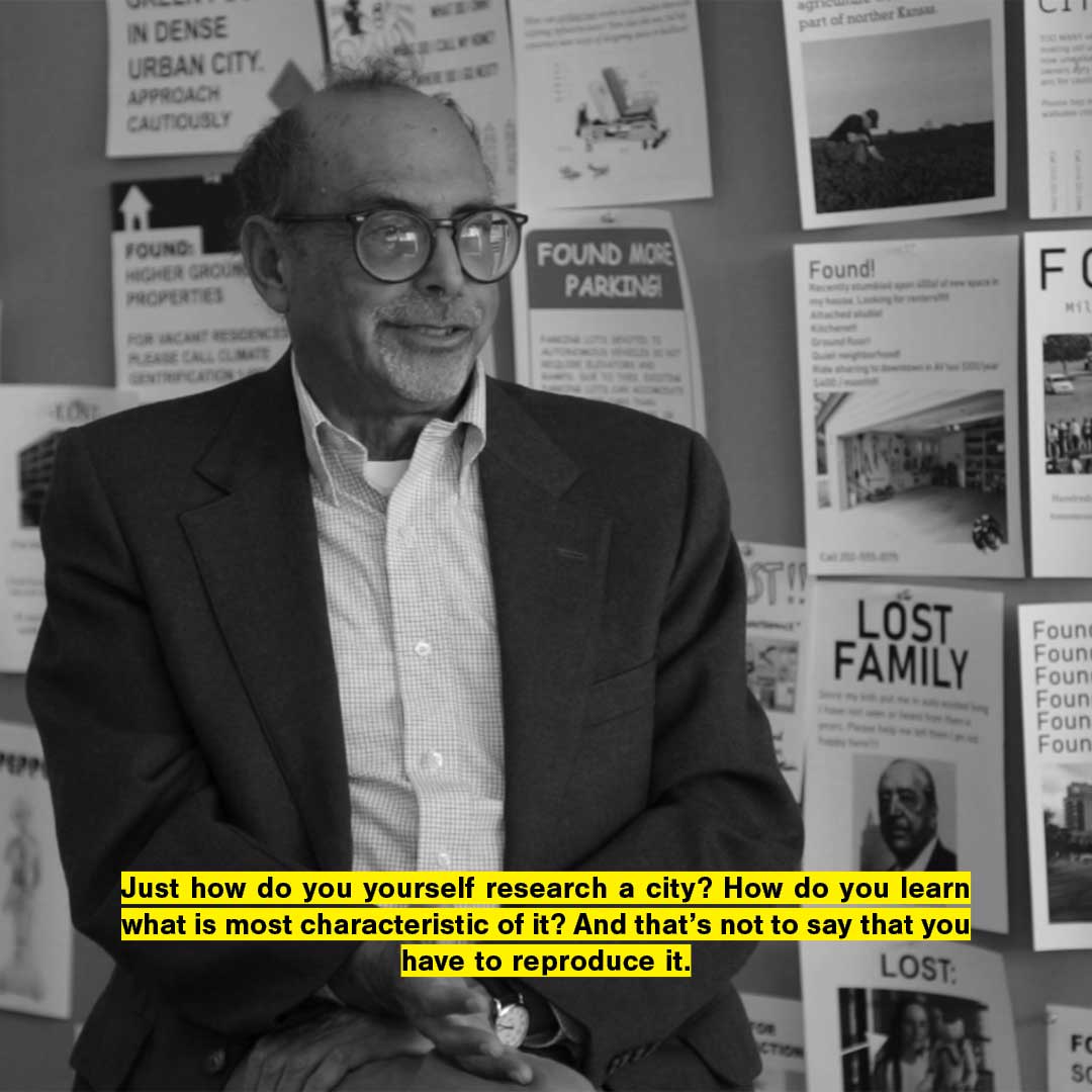 A video still from the interview with Robert Fishman.