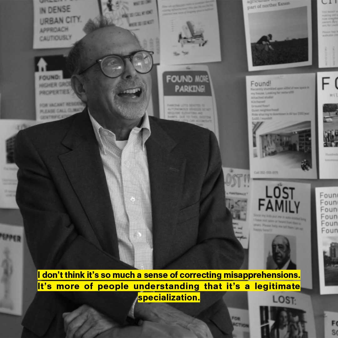 A video still from the interview with Robert Fishman.