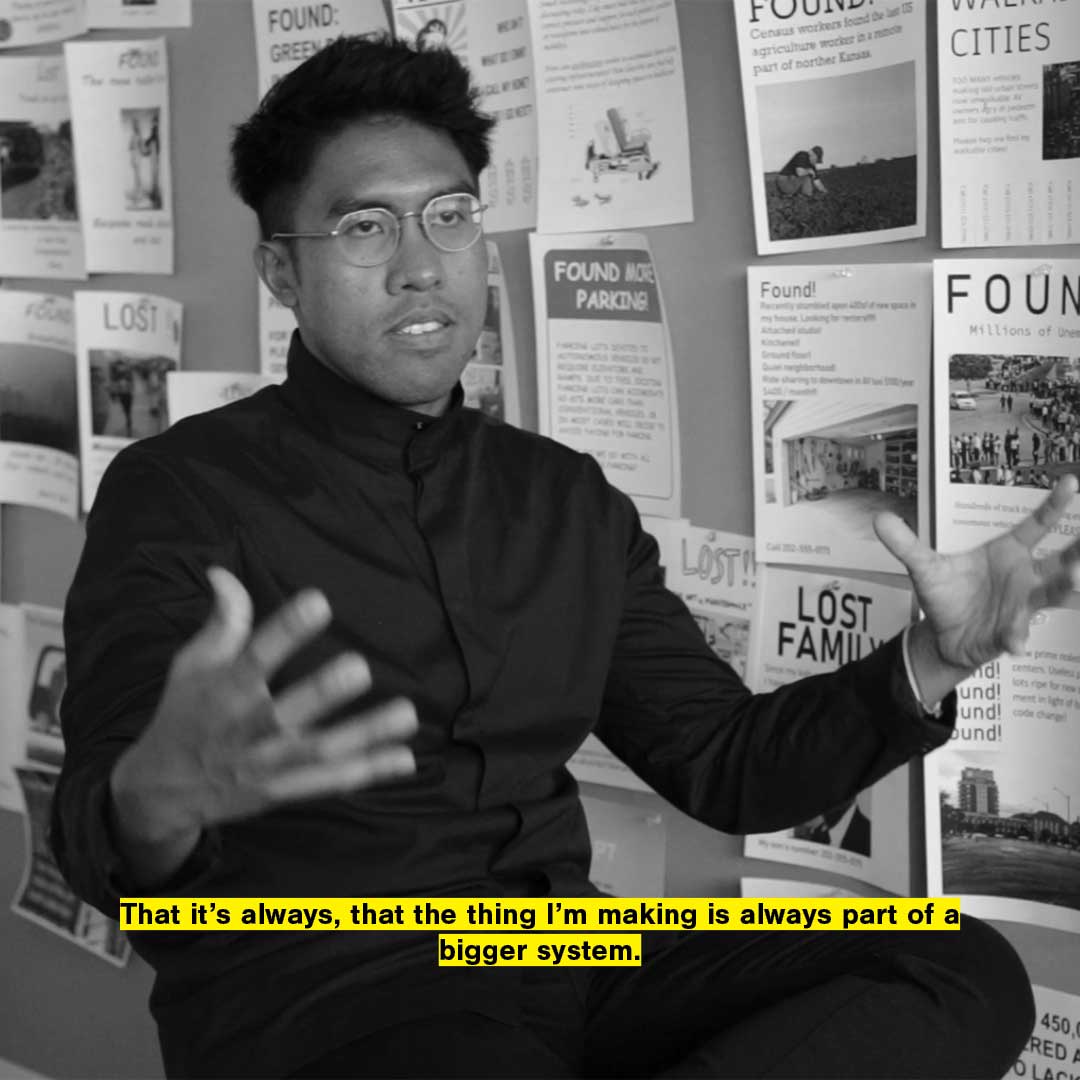 A video still from the interview with Cyrus Penarroyo.