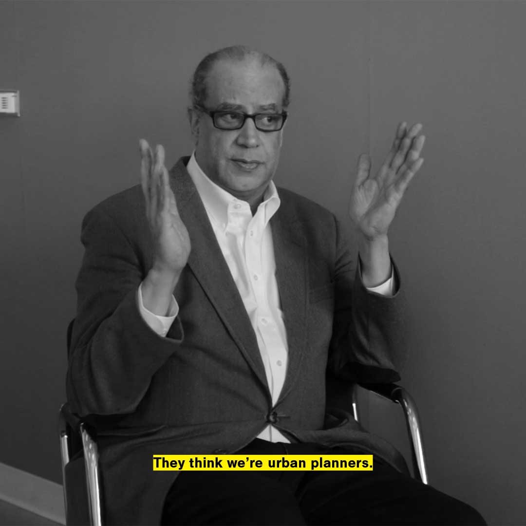 A video still from the interview with Roy Strickland.