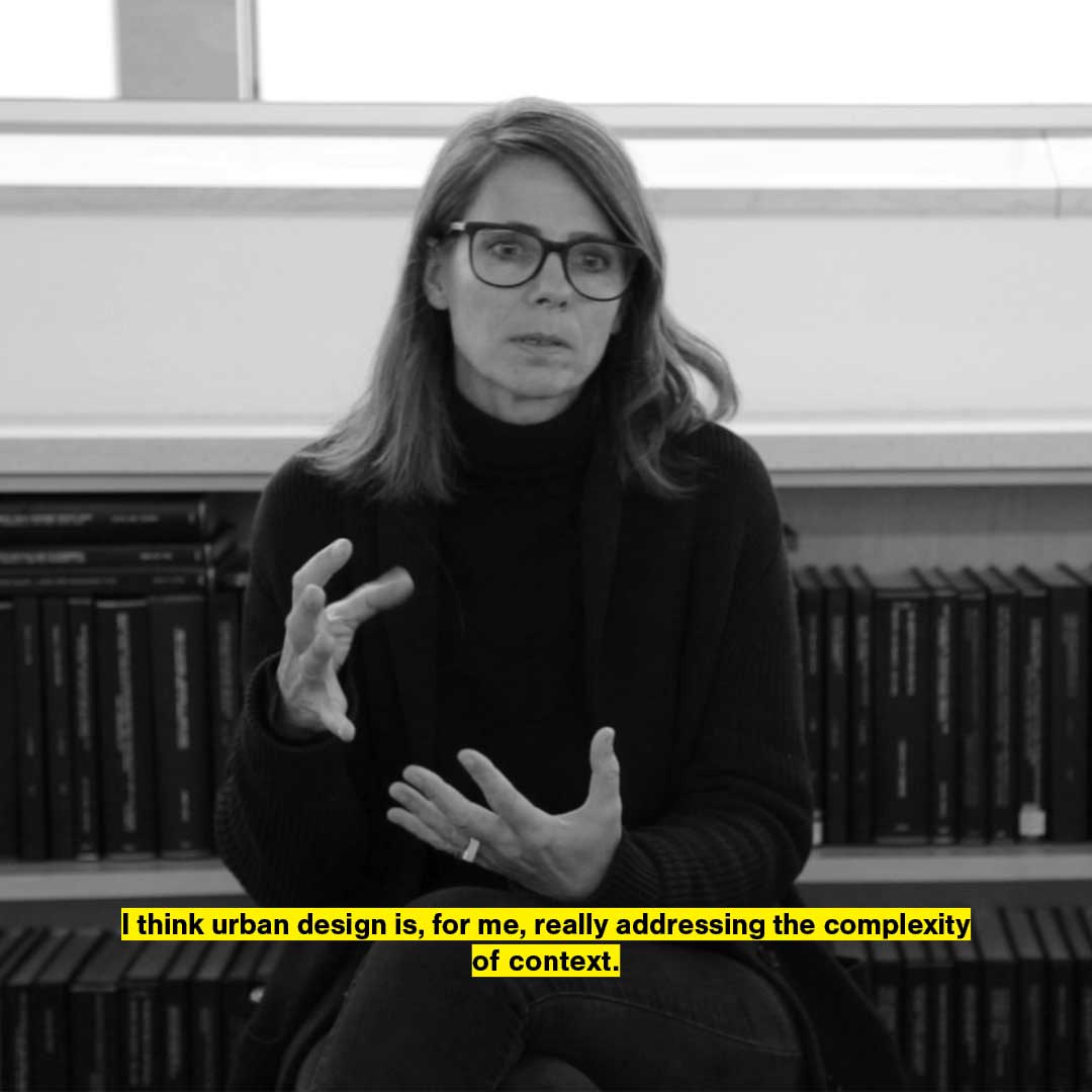 A video still from the interview with Claudia Wigger.