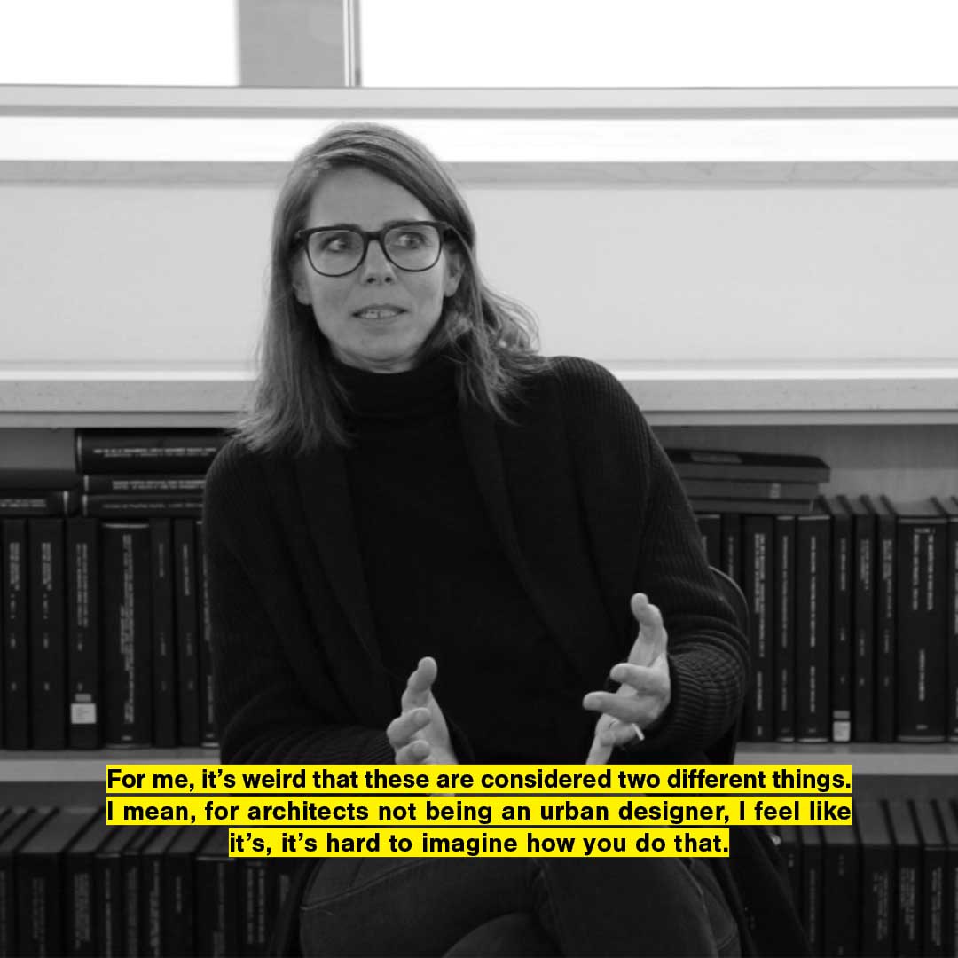 A video still from the interview with Claudia Wigger.